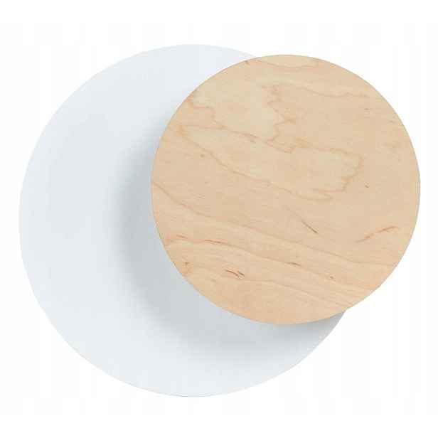 Nástěnné svítidlo Emibig Circle 1xG9 8W bílé/světlé dřevo IP20 Emibig
