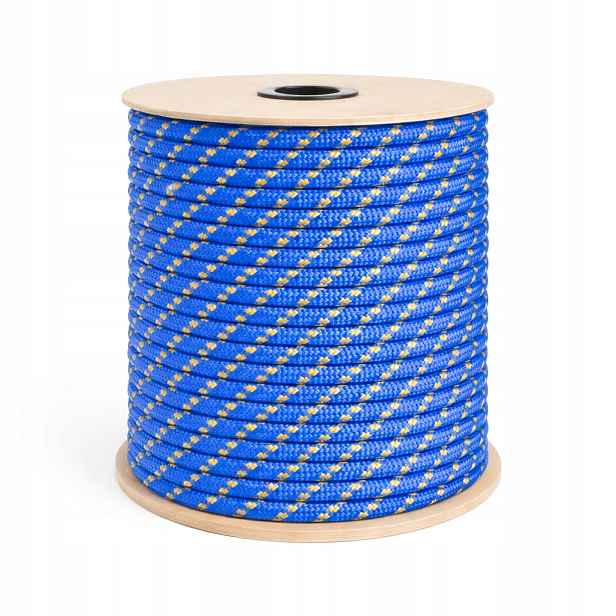 Polypropylenové lano Pp 10 mm × 50 m, pletené, 16-tkané, Uv, plovoucí