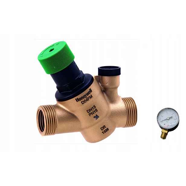 Reduktor Tlaku D04FM 3/4 s Manometrem Honeywell