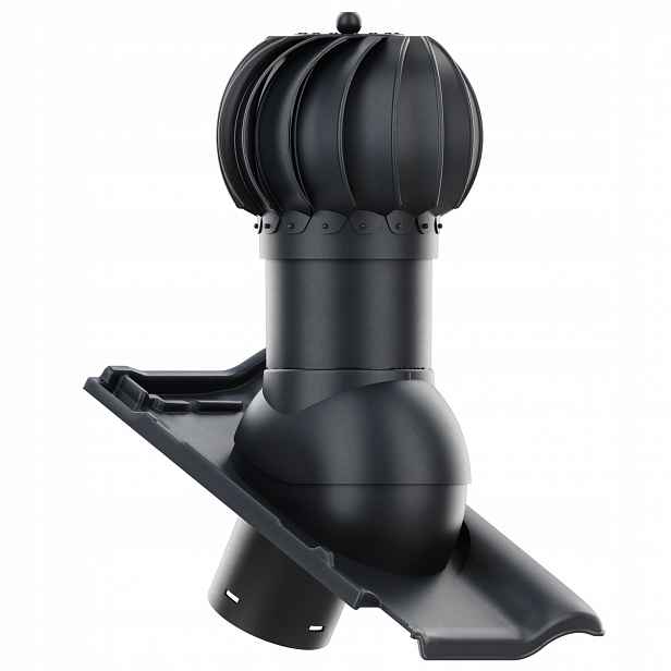 Roben Piemont Antracit Grafit kulový rotační Větrací komín , průměr 150 mm