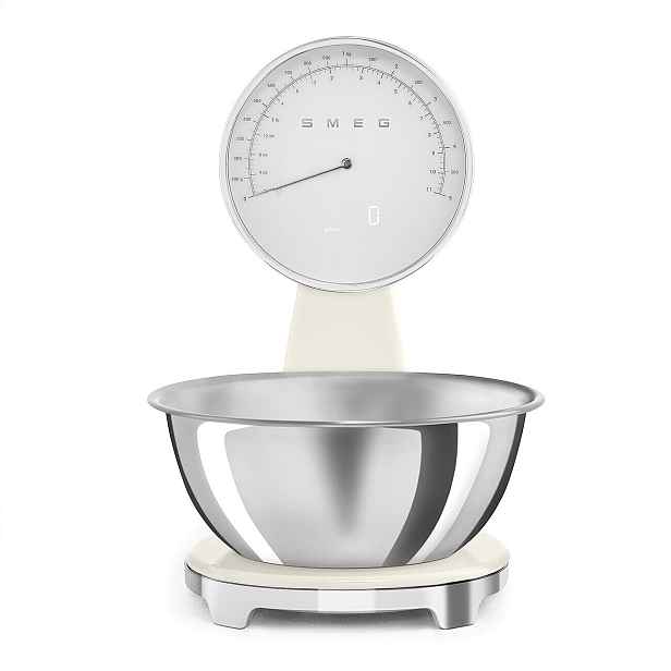 Smeg Kuchyňská váha s nerezovou miskou KSF01, krémová KSF01CRWW