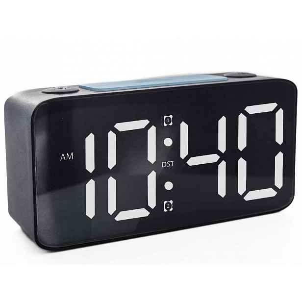 Budík Jvd SB2020.3 Černý Alarm Snooze Podsvícení