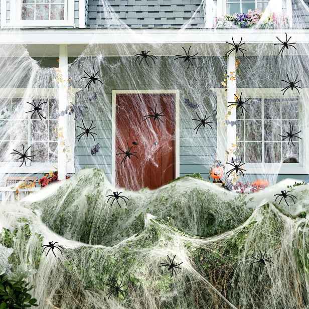Pavučina Halloween 360 G Pružná Umělá Bílá Dekorace