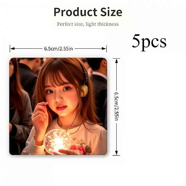 TEMU 5ks/7ks Vlastní Fotomagnetky na Lednici, Personalizované Fotorámečky s Vícevrstvými Magnety, Srdcové a Obdélníkové Obrázkové Magnety na Lednici,