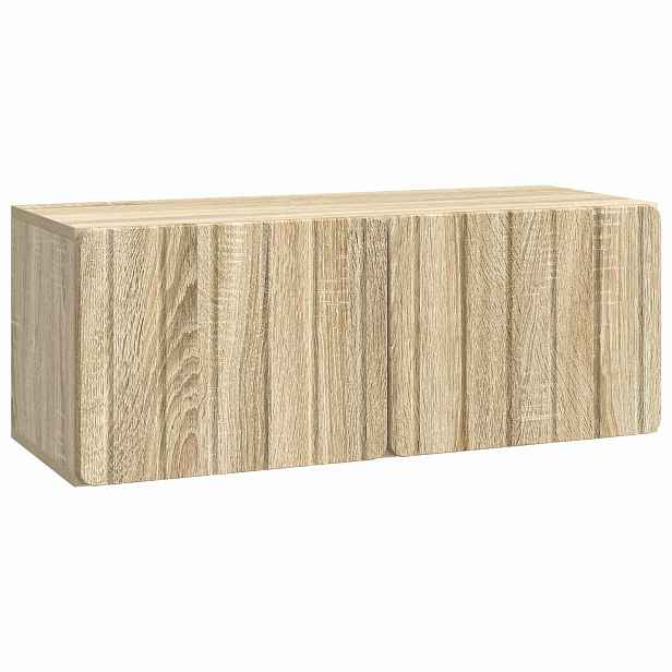 vidaXL Nástěnná TV skříň 78,5 x 31 x 30 cm Dub sonoma Kompozitní dřevo
