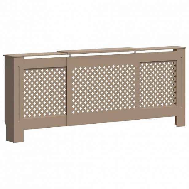 vidaXL Kryt na radiátor MDF 205 cm