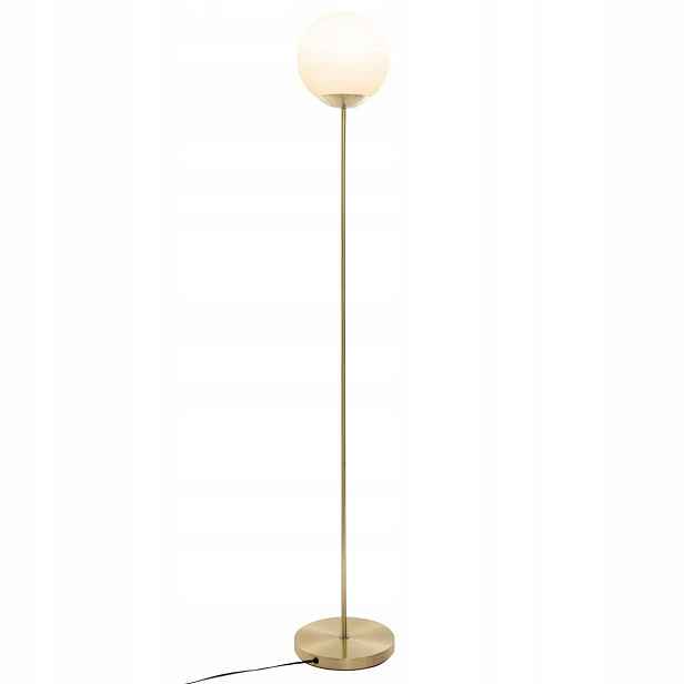 Zlatá Stojací Lampa Do Obýváku Koule výška 134 cm