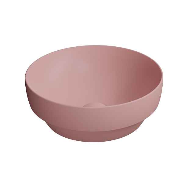 GSI PURA keramické umyvadlo na desku, průměr 40cm, blush mat