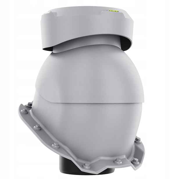 Krbový kanalizační ventilátor fi110 Trapez T14 Světle Šedý 7036