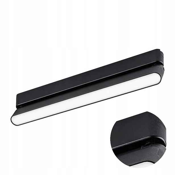 Led kolejnicové osvětlení 16W Černé Neutrální Bílá 850lm Litrack Rabalux