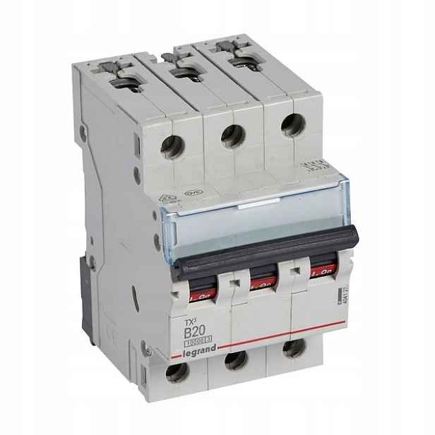 Legrand nadproudový vypínač TX3 3P B20 10kA 404127