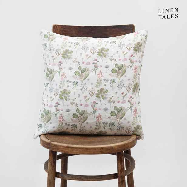 Lněný povlak na polštář 50x50 cm White Botany – Linen Tales