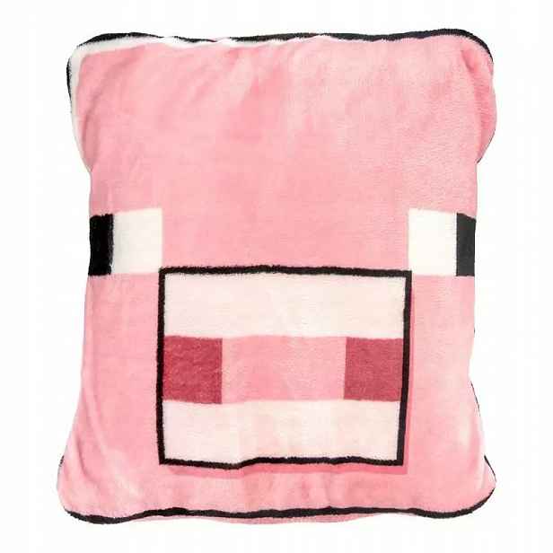Polštář Deka 2V1 Minecraft Prasátko 120x150 cm