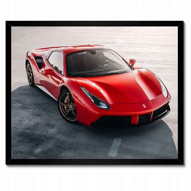 Plakáty v rámu 50x40 Červené Ferrari Střela