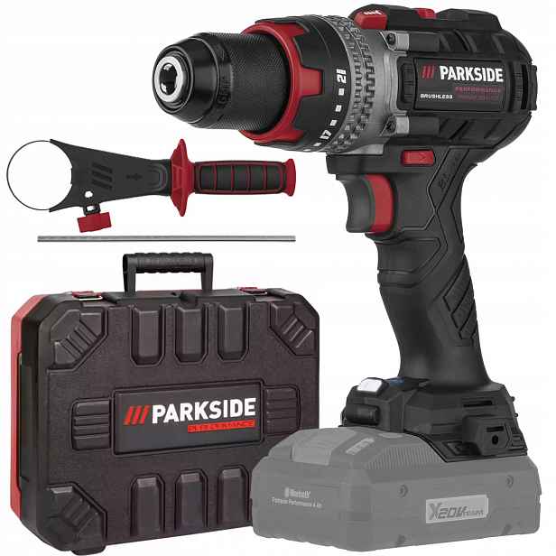 Akumulátorová Vrtačka Parkside Psbsap C3 20V Sada Šroubovák Kufr