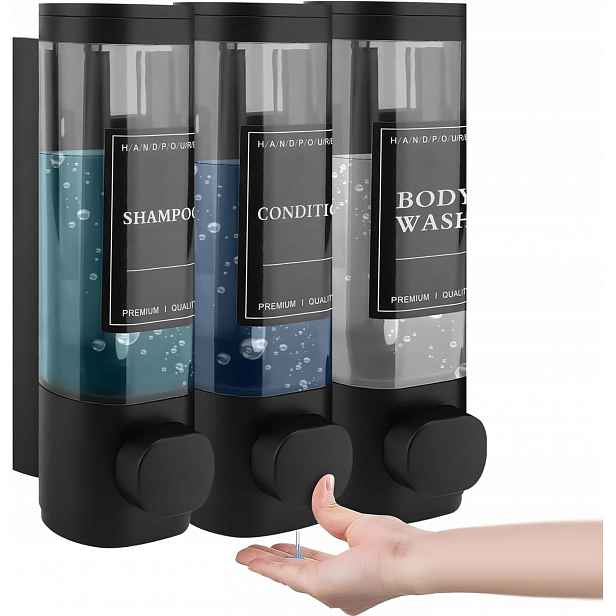 Dávkovač Nástěnný Trojnásobný 3x300ML Bez Vrtání