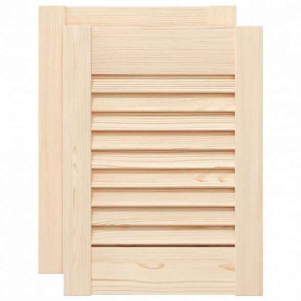 vidaXL Skříňové dveře se dveřmi 2 ks Přírodní 69 x 49,4 cm