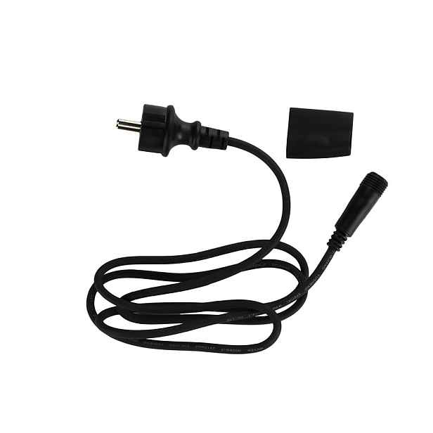 Easy Fix zdrojový kabel exteriér, bez AC/DC, černý, IP67, 150 cm