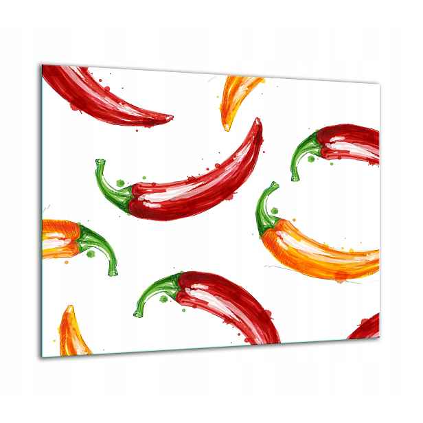 7v1 Skleněná Ochranná Deska Na Sporák 60x52 Paprika