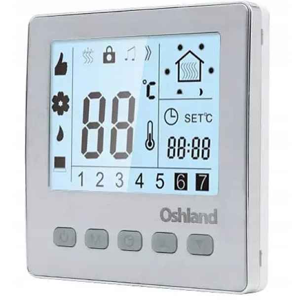 Bílý Pokojový Termostat LCD Regulátor Teploty 16A