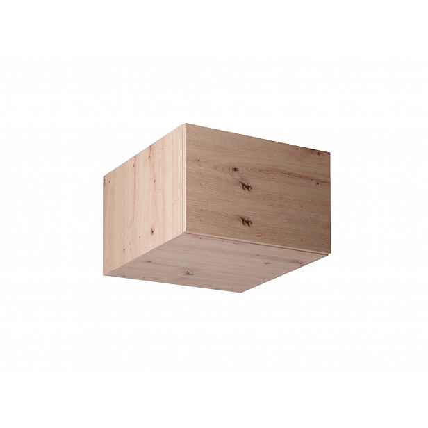 Horní hluboká skříňka s výklopnými dvířky VALEN - šířka 60 cm, dub artisan