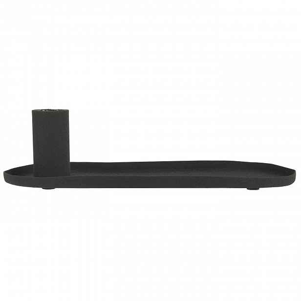 IB Laursen Černý kovový svícen CANDLE HOLDER