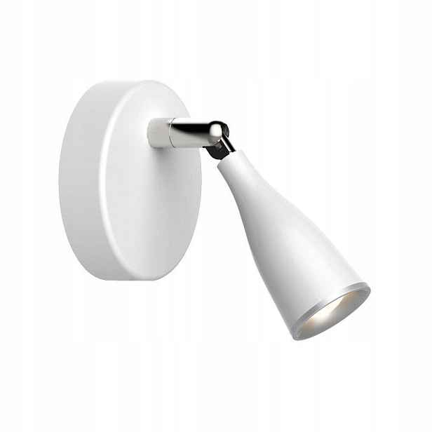 Nástěnná lampa reflektorová Led bílá chromová do ložnice nad postel V-tac