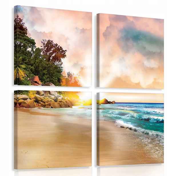 Obraz Na Plátně Canvas 50x50 Pláž Voda Slunce