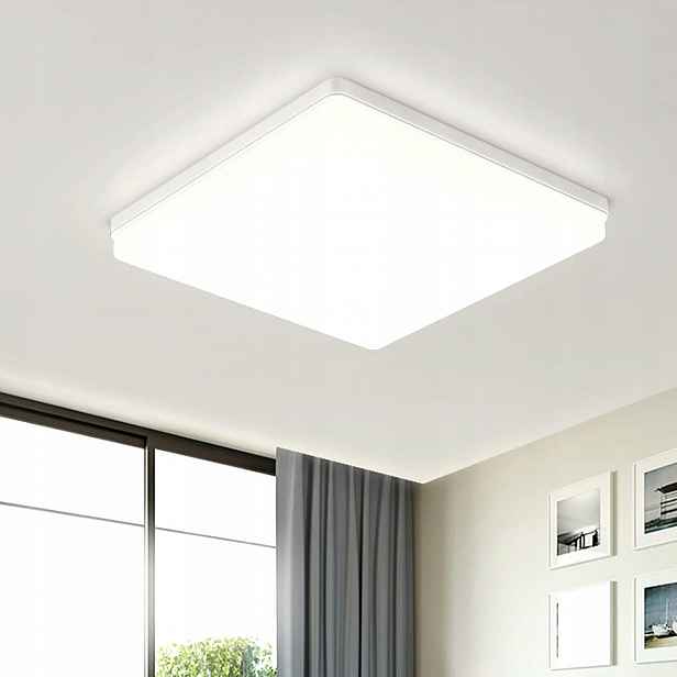Stropní Svítidlo stropní svítidlo Led 48W 30cm Čtvercová IP44 Neutrální sada 2ks