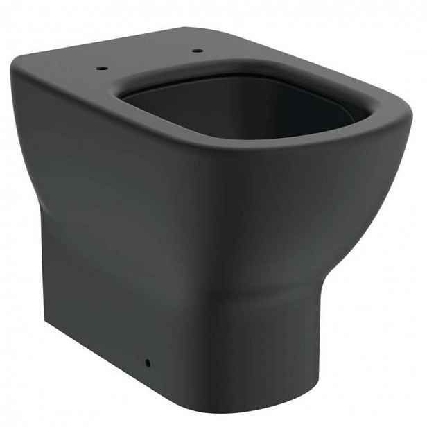 Ideal Standard Tesi - Stojící WC, spodní odpad, AquaBlade, černá T0077V3