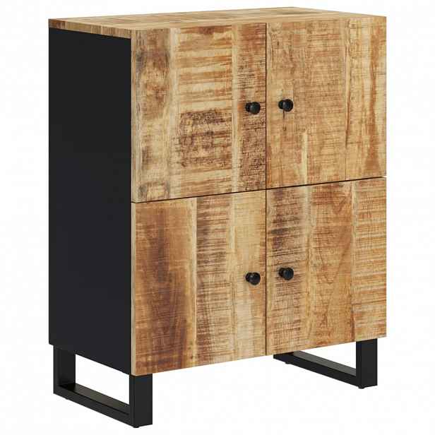 vidaXL Příborník se 4 dvířky 60x33x75 cm masivní mangovníkové dřevo