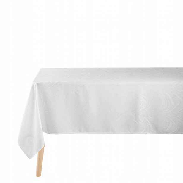 Ubrus na stůl Bílý žakárový Vzor 140x240 Lolly