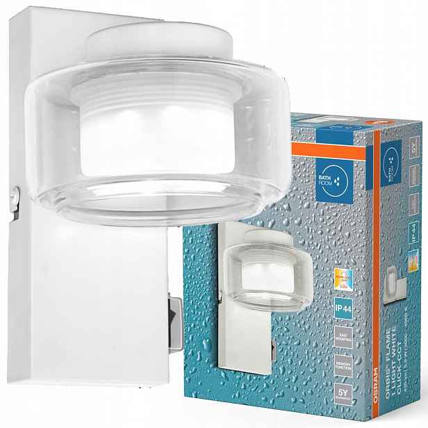 Koupelnové Led nástěnné svítidlo Bodová lampa 5.5W Cct 350lm IP44 Osram