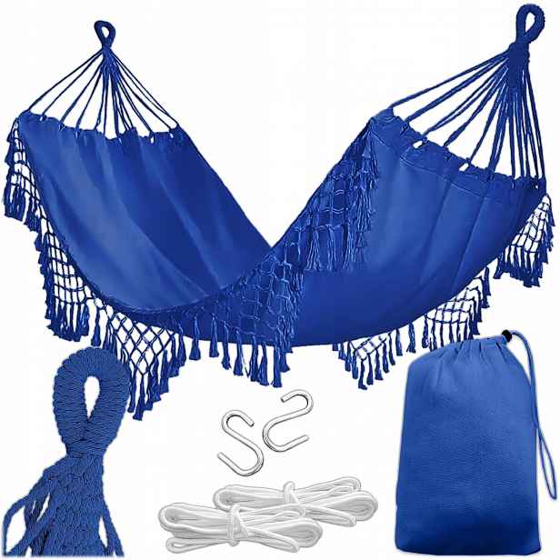 Zahradní Turistická Houpací Síť Boho Houpačka Silná 150x190 120 kg Lanka Taška