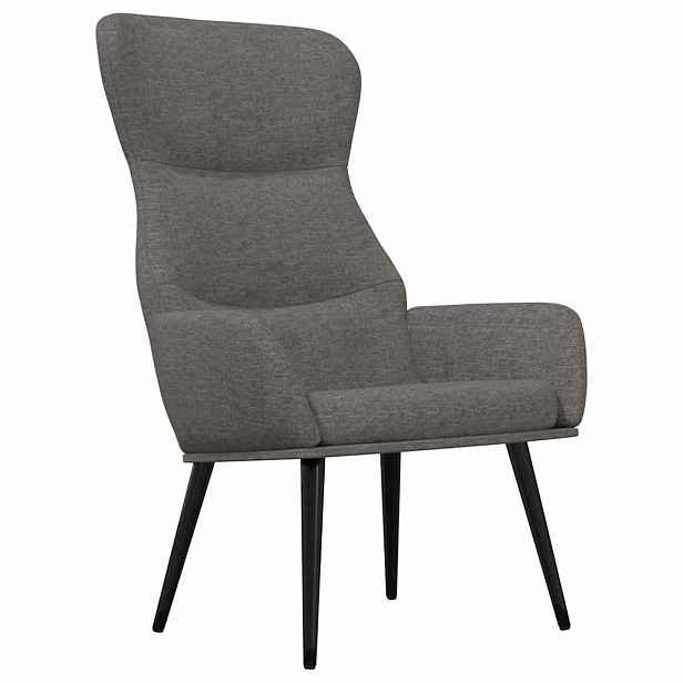 vidaXL Relaxační křeslo světle šedé textil