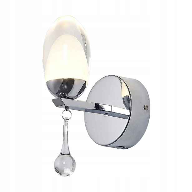 Lampa na nástěnné svítidlo Milagro Ovo Led 5W Chrom Křišťálová