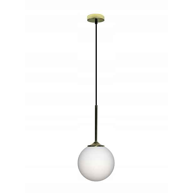 Skleněná lampa na Strop zlatá Zwis s Kloszem 15 cm