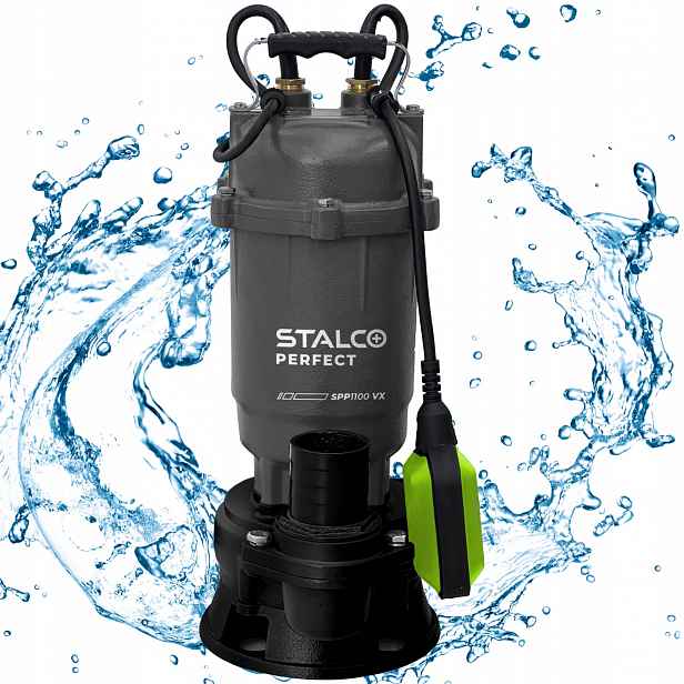 Ponorné Čerpadlo Na Špinavou Vodu, Plovákový Drtič 1100W SPP1100VX Stalco
