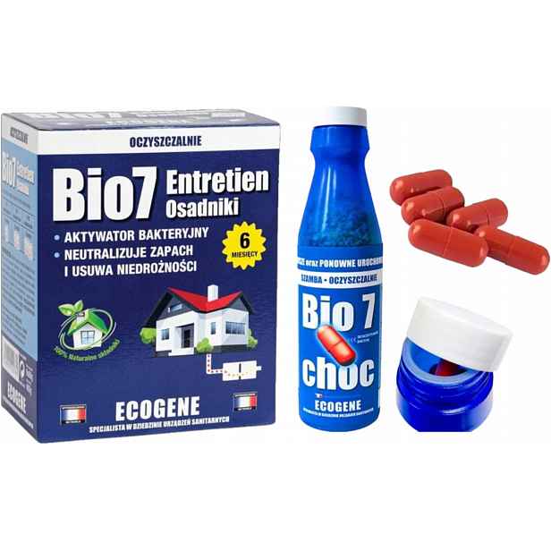 Bakterie Přípravek Na Čistící Septik BIO7 startér Ochrana Instalace