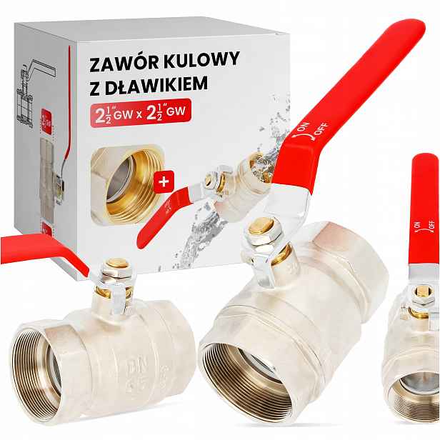 Kulový Kohout 2 1/2 Gw Pro Uzavírání Spojů Vodovodních Trubek Tlumivka Mosi Fu-p