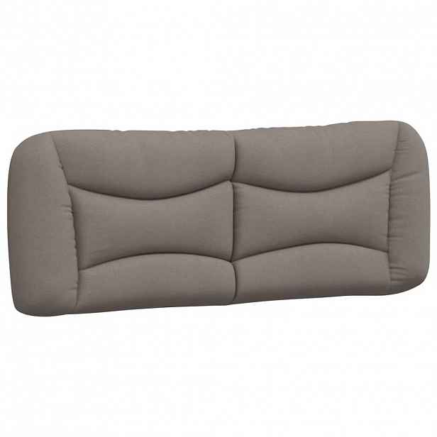 vidaXL Polštář na čelo postele Hvar taupe 140 cm textil