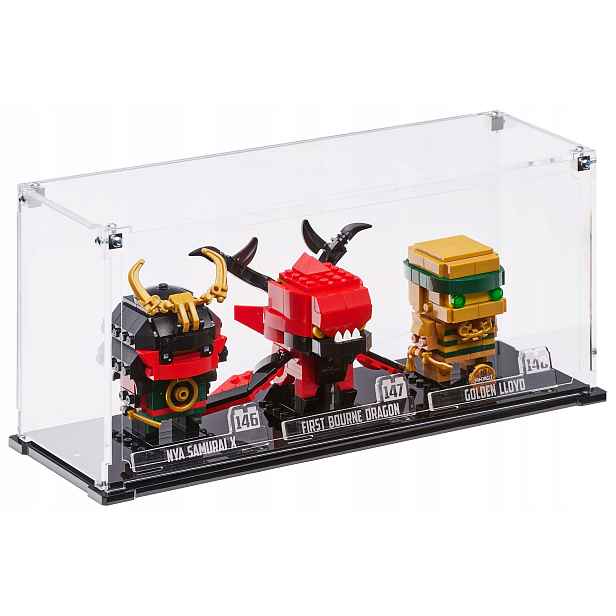 Vitrína Blacked Brick pro 3x Lego BrickHeadz Star Wars Harry Potter