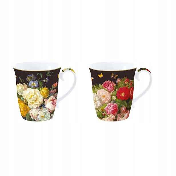 Porcelánové Hrnečky Květiny A Motýli Victorian Garden pár Hrnek x 2 ks