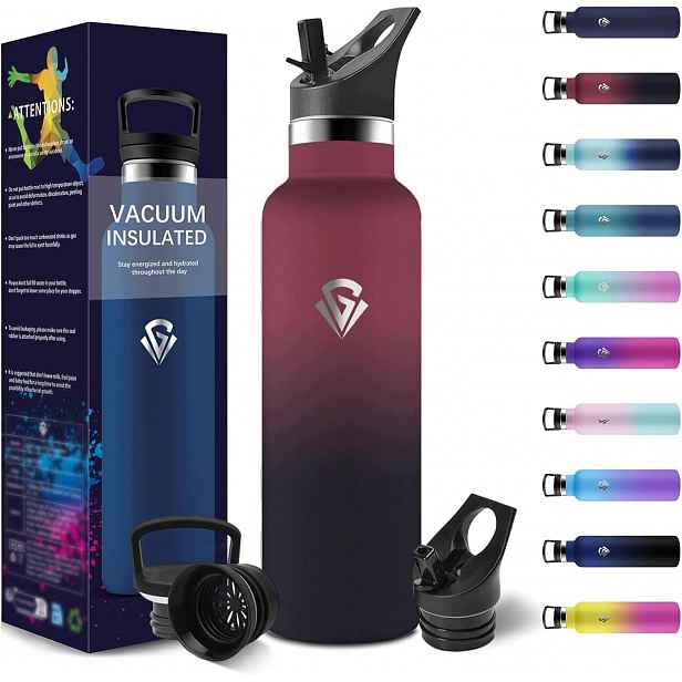 Termoláhev 750 ML Ocelová, Izolovaná, Bez Bpa, 2 Zátky