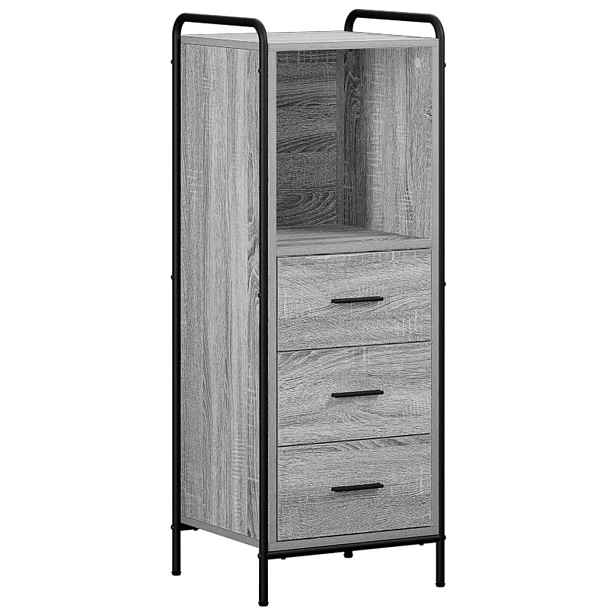 vidaXL Koupelnová skříň Šedý Sonoma 40 x 36 x 109,5 cm