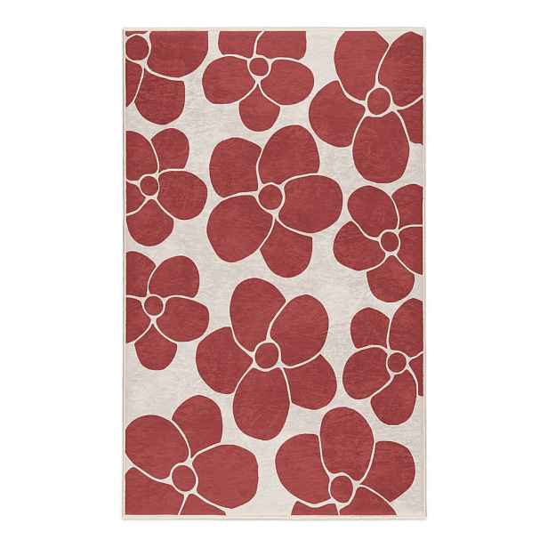 Červený pratelný koberec 60x100 cm Red Meadow – Mila Home