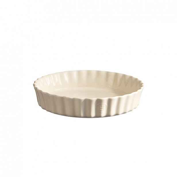 Hluboká koláčová forma Emile Henry - průměr 24 cm, slonová kost