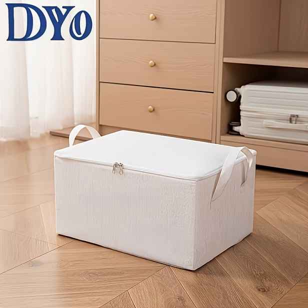 TEMU DYO Extra Velkokapacitní Bílá Úložná Krabice pod Postel | Úsporný, Skládací Design, Vhodná pro Postele, Skříně a Auta, Stohovatelná, Pratelná,