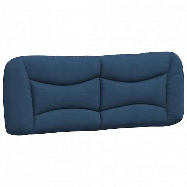 vidaXL Polštář na čelo postele Hvar modrý 140 cm textil