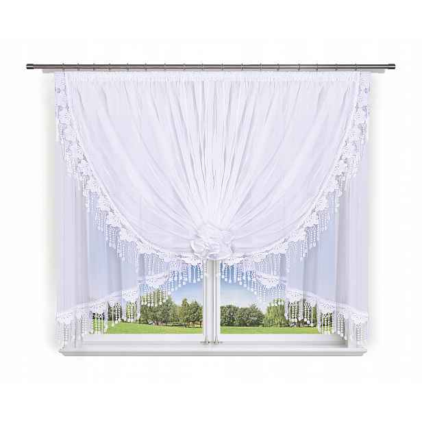 Záclona 300x160 "Pusinka"bílý voál, guipure